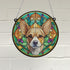 Chihuahua Fawn Stained Glass Effect Suncatcher